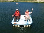 Even the elderly spend time on the lake at Reid Ranch.