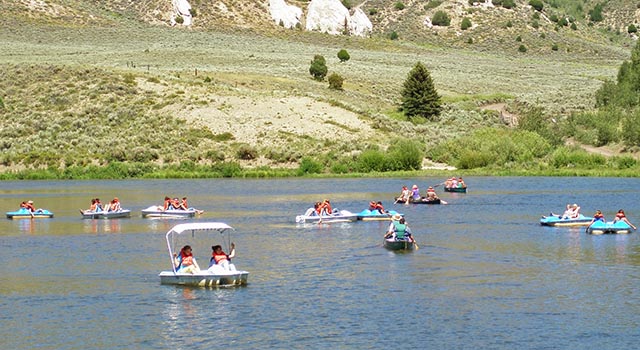 Picture of lake activities (links to the video gallery page)